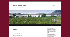 Desktop Screenshot of indianwines.info